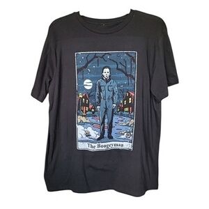 Halloween Michael Myers The Boogeyman Tarot Card Horror Tee Mens M NWT!!